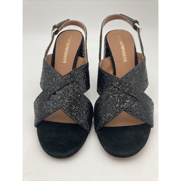 Emporio Armani Women's Ankle-Strap Heeled Sandal  Size 38 Medium EU (8 US) - Picture 8 of 12